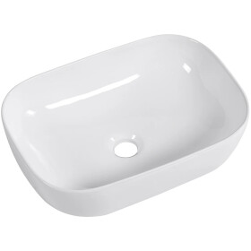 CERANO - Umyvadlo keramické Lino - na desku - bílá lesklá - 47x33 CER-428398