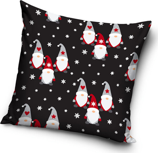 Dekorační polštářek Vánoční Skřítci a Vločky