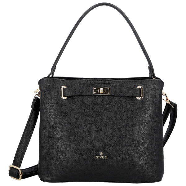 Luxusní dámská koženková kabelka do ruky Candice, černá