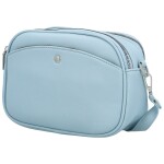 Trendy dámská koženková crossbody kabelka Willa, světle modrá