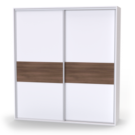 Nábytek Mikulík Skříň ONYX 3 - dveře dělené (š 120-200 cm/v 240 cm) ROZMĚR: (š/v/h) 190 x 240 x 60 cm