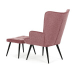 Relaxační křeslo, růžová, sametová látka, AK-303 PINK2