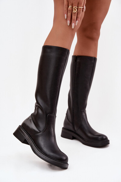 Kožené dámské kozačky vyhřívané Maciejka A7164-01 Černé 36