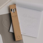 Eulenschnitt Sada tužek Heart Cream – set 4 ks, béžová barva, dřevo