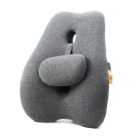 Powerton Bederní opěrka šedá / ergonomická / paměťová pěna (WPEUS5)