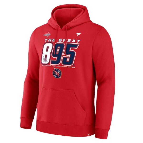 Fanatics Pánská mikina Alex Ovechkin #8 Washington Capitals NHL The GR8 Chase The Great 895 Pullover Hoodie Velikost: XXL