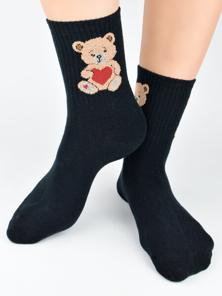 Noviti SB 150 Ponožky Teddy Bear 35-42 černá 39-42