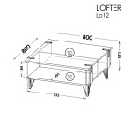 Konferenční stolek Lofter LO12