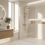 REA - Sprchový set Foss Clif Brush Gold REA-P3913
