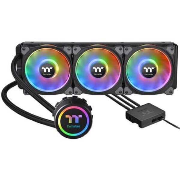 THERMALTAKE Floe DX RGB 360 černá / AIO vodní chladič CPU / 3x 120 mm / 1500 RPM @ 23.9 dB / 42.45 CFM (CL-W256-PL12SW-A)