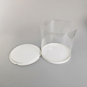 Cake star dortový box bílý kulatý 26x31cm - bez stuhy