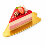 Cake star Podložka pod minidezerty zlatá trojúhelník 11,8 x 7,8 cm