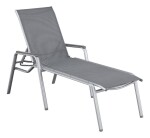 KETTLER CIRRUS SILVER LINE hliníkové lehátko - stříbrná / šedá