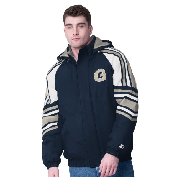Starter Pánská bunda Georgetown Hoyas NCAA Frontier Hooded Jacket Velikost: 2XL