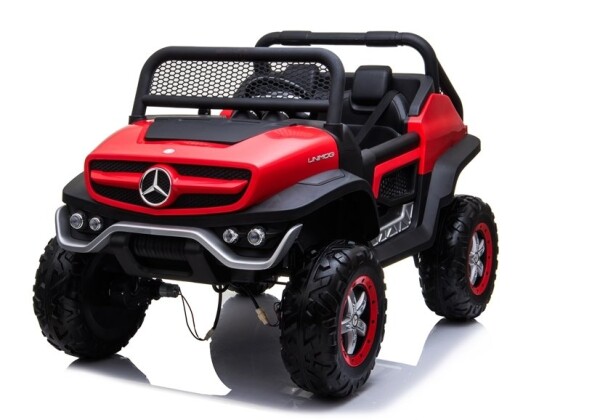 Mamido Dětské elektrické autíčko Mercedes Unimog 4x4 červené