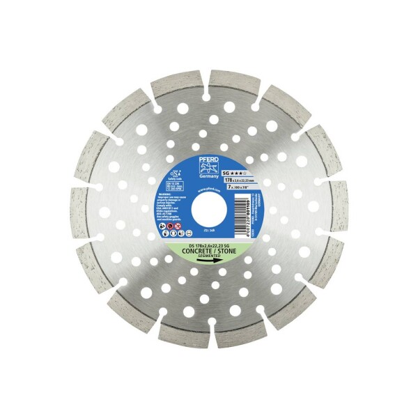 PFERD TOOLS 68000059 DS 150 x 2,2 x 22,23 SG diamantový řezný kotouč Průměr 150 mm Ø otvoru 22.23 mm cihla, Železobeton, kámen, beton 1 ks