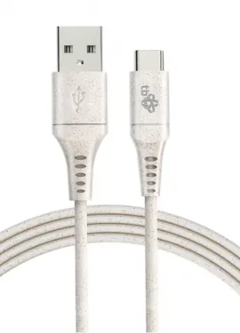 TB Touch Eco friendly béžová / Datový kabel / USB-A (M) - USB-C (M) / 1 m (AKTBXKUC3A10EKO)