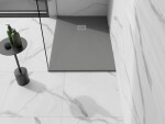 MEXEN - Stone+ sprchová vanička obdélníková 90x80, šedý beton 44618090