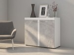 FRONTI Komoda RUMBA 2F Bílá +beton