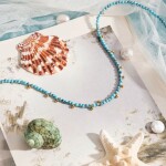ELENYS Aqualis Beads – pozlacený náhrdelník 18K žluté zlato Délka: 41+5 cm / max. 46 cm
