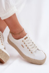 Dámské espadrilles na platformě Big Star TT274349 Bílé 39