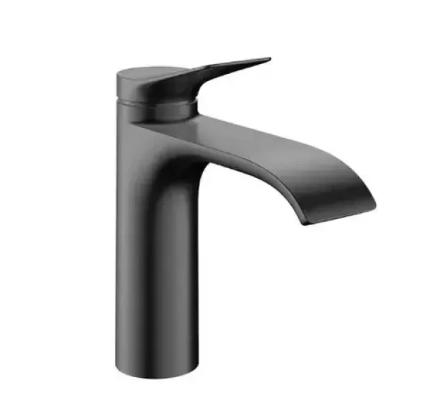 Hansgrohe - Umyvadlová baterie s výpustí, EcoSmart, CoolStart, kartáčovaný černý chrom (75023340)