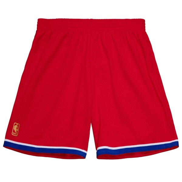 Mitchell & Ness Pánské kraťasy Washington Wizards NBA Washington Bullets 1996-97 Swingman Shorts - Červená Velikost: L