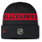 Fanatics Pánská zimní čepice Chicago Blackhawks NHL Authentic Pro A/Cap Cuffed Beanie