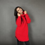 HOSH Pletený jednobarevný rolák CLAIRE Barva: Tmavě šedá