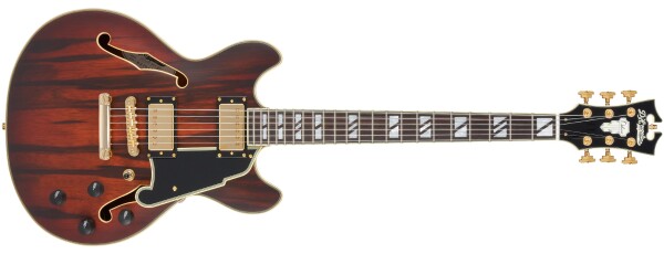 D'Angelico Deluxe Mini DC Satin Brown Burst