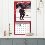 JF Turner Kalendář Ottawa Senators NHL 2026 Wall Calendar