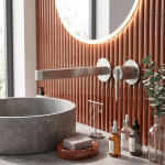 REA - Podomítková umyvadlová baterie Grace Brush Gold REA-B4460