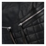 Dámská koženková crossbody taška s výrazným prošíváním Accor, černá