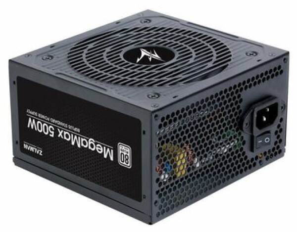 Zalman ZM500-TXII MegaMax / 500 W / 230 V EU / ATX12V / aPFC 98% / 120mm / 80 PLUS (ZM500-TXII)