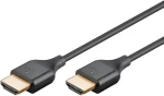 Goobay Slim 75295 černá / HDMI kabel / High Speed s Ethernetem / 4K 60Hz / 3 m (75295)