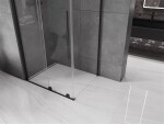 MEXEN/S - Velar sprchový kout 100 x 80, transparent, černá 871-100-080-01-70