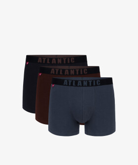 Pánské boxerky ATLANTIC 3Pack vícebarevné Velikost: