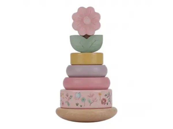 Little Dutch Nasazovací kroužky dřevěné Fairy Garden