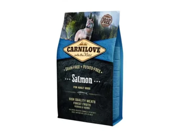 Carnilove Salmon for Adult 4 kg / Holistické kompletní krmivo pro dospělé psy všech plemen (8595602553693)