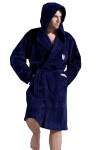 Pánský župan Iwo dark blue - L&L tmavě modrá 176/L