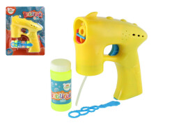 Bublifuk Pistole žlutá + náplň, na baterie