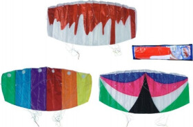 Drak létající padák nylon 120x55cm asst 3 barvy v sáčku