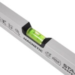 Vodováha hliníková anodovaná s magnetem, 80 cm, STALCO PERFECT