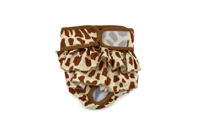 Nataša hárací kalhotky pro psa - vsepropejska.cz Barva: Hnědá, Obvod slabin (cm): 32 - 54