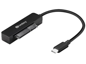 Pouzdro Sandberg konvertor USB-C na SATA USB 3.1 Gen.2, černé