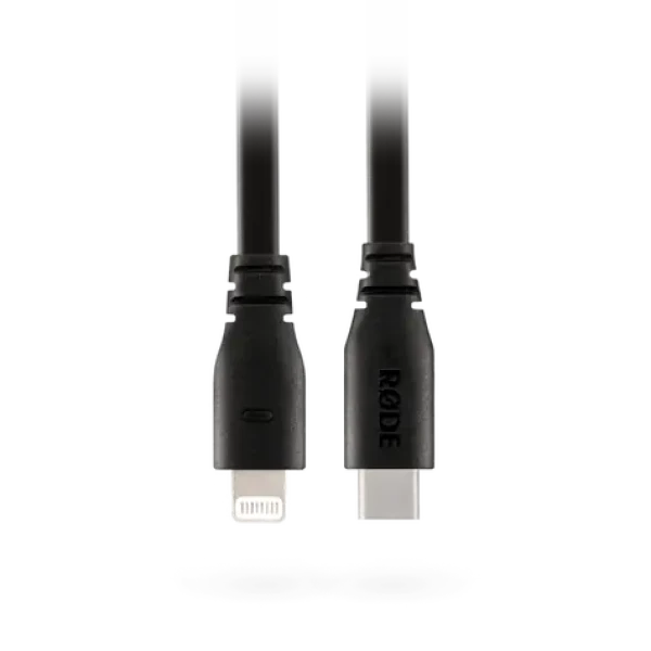 RODE SC19 kabel USB-C na Lightning 1.5m černá / pro připojení USB-C mikrofonů / 1x USB-C (M) / 1x Lightning (M) (698813-007226)