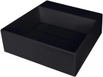 DEANTE - Correo nero Granitové umyvadlo na desku, s krycí deskou CQR_NU4M