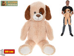 Plyšový pes Plush Friends 80 cm - světle hnědý