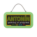 Neonová cedulka se jménem - Antonín - Albi