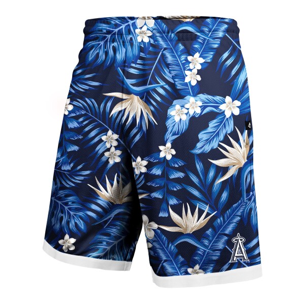 47 Brand Pánské kraťasy Los Angeles Angels MLB New City Mesh Shorts Floral Velikost: S